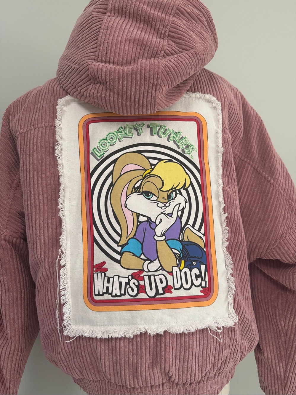 Members Only x Looney Tunes Corduroy Puffer Jacket — Size M